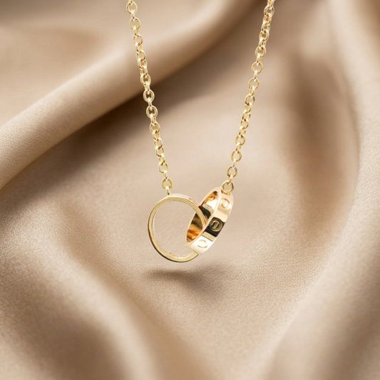 Cartier Baby Love Necklace Pink Gold (18K) No Stone Men,Women Fashion Pendant Necklace (Pink Gold)