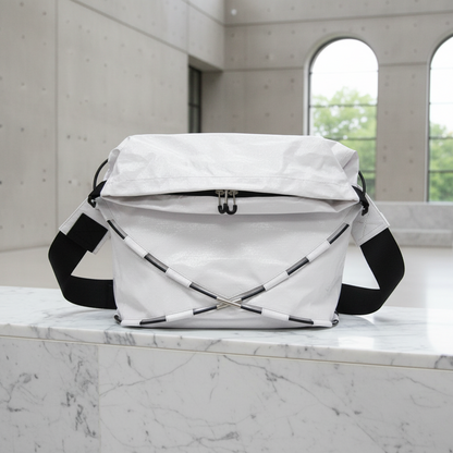 Bottega Veneta TENT 691388 Men,Women Polypropylene Shoulder Bag,Sling Bag Black,White