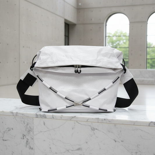 Bottega Veneta TENT 691388 Men,Women Polypropylene Shoulder Bag,Sling Bag Black,White