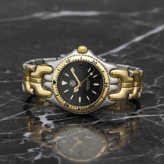 TAG HEUER Sel Professional 200M Gold Plated Steel Unisex Watch S95.213 Polished