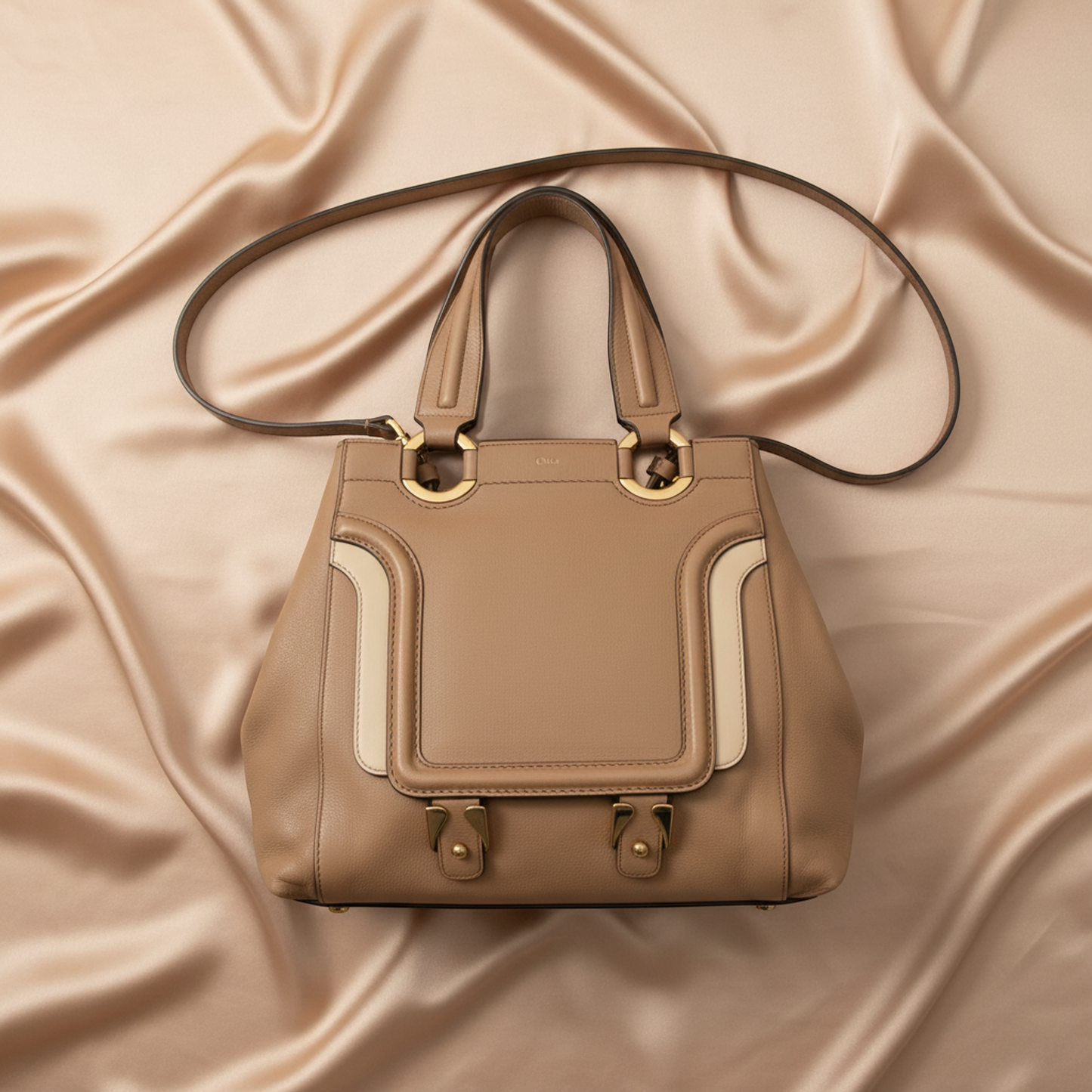 Chloé Women's Leather Handbag,Shoulder Bag Brown
