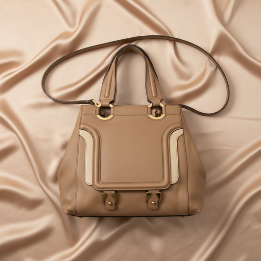 Chloé Women's Leather Handbag,Shoulder Bag Brown