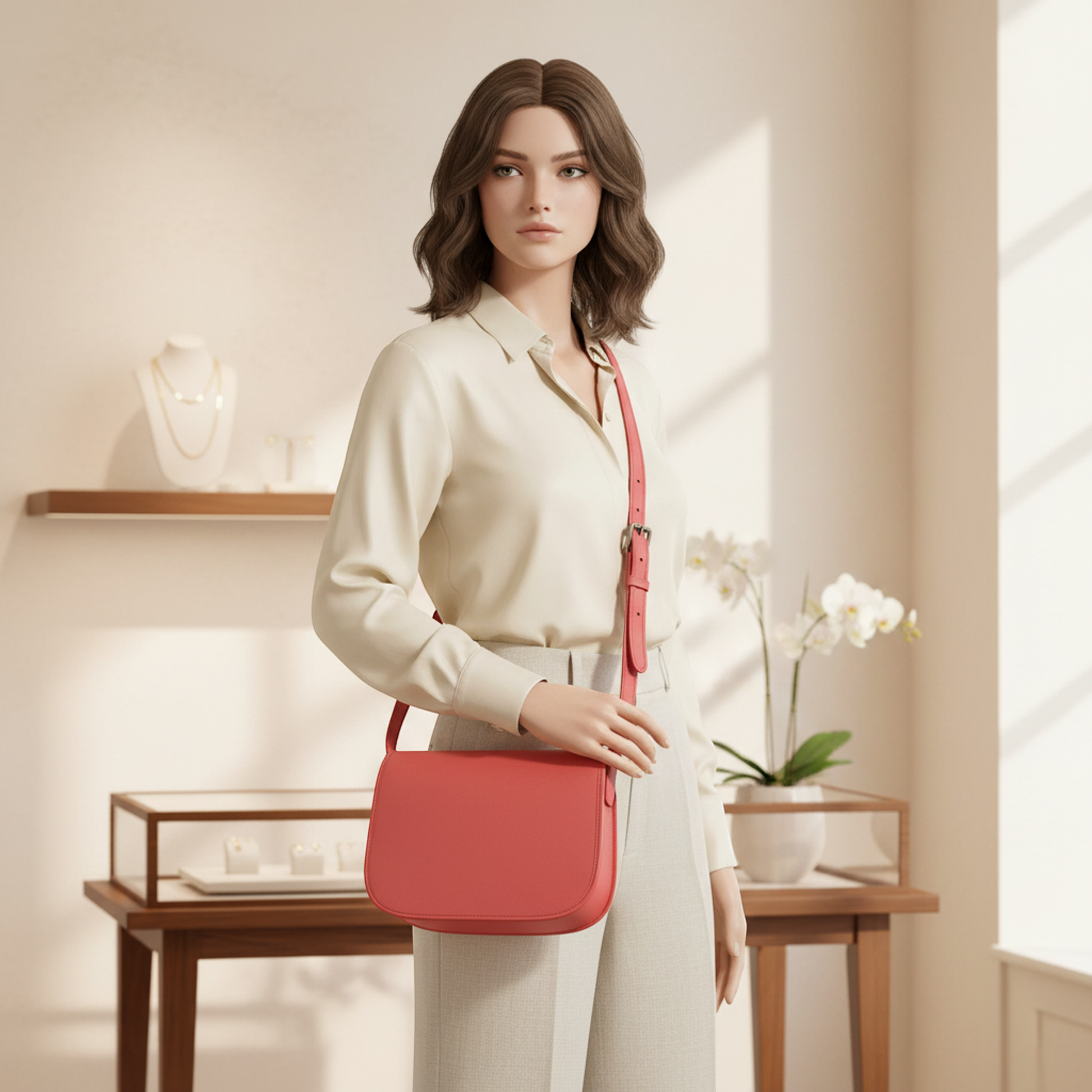 Coach 75TH ANNIVERSARY Limited Edition F38247 Women's Leather Shoulder Bag Pink Orange