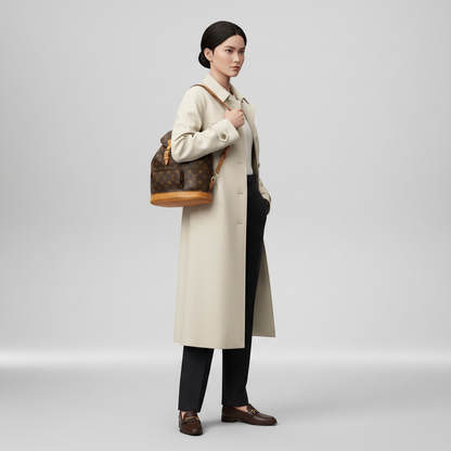 Louis Vuitton Monogram Montsouris MM M51136 Women's Backpack Monogram