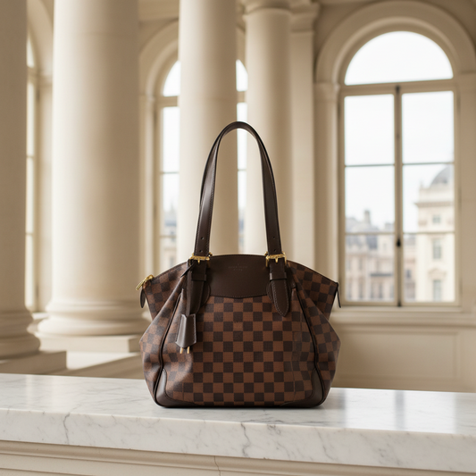 Louis Vuitton Damier Verona MM N41118 Shoulder Bag Ebene
