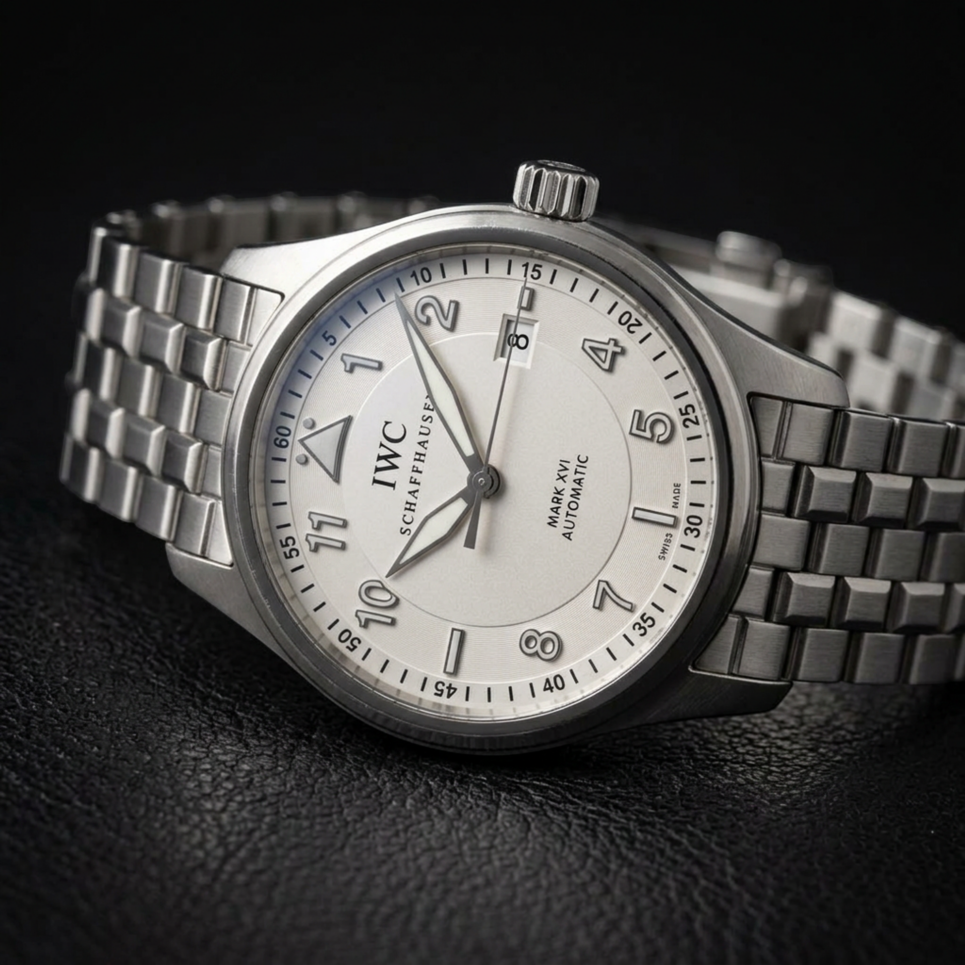 IWC Pilot Mark 16 XVI Steel Automatic Mens Watch IW325505 Polished