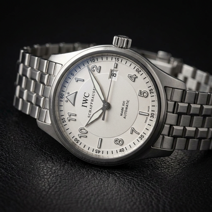 IWC Pilot Mark 16 XVI Steel Automatic Mens Watch IW325505 Polished