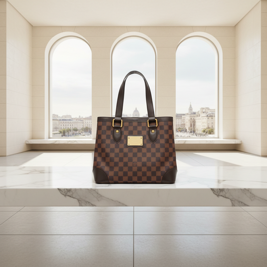 Louis Vuitton Damier Hampstead PM N51205 Women's Handbag Ebene