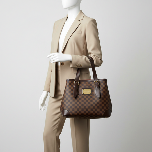 Louis Vuitton Damier Hampstead MM N51204 Women's Shoulder Bag Ebene