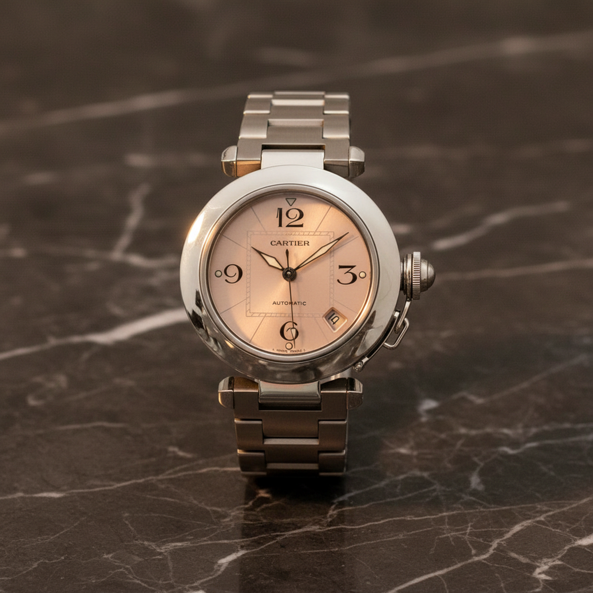 Cartier Pasha C Automatic Stainless Steel Unisex Dress/Formal W31075M7