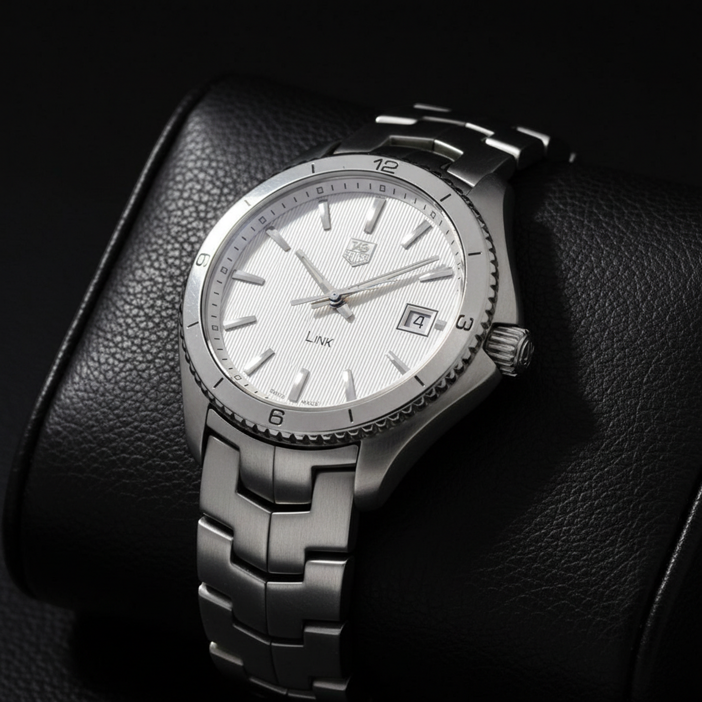 TAG HEUER Link Stainless Steel Quartz Mens Watch WAT1111 Polished