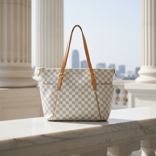 Louis Vuitton Damier N51262 Tote Bag Azur