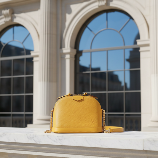 Louis Vuitton Epi Alma MINI M53119 Women's Shoulder Bag Citron,Yellow