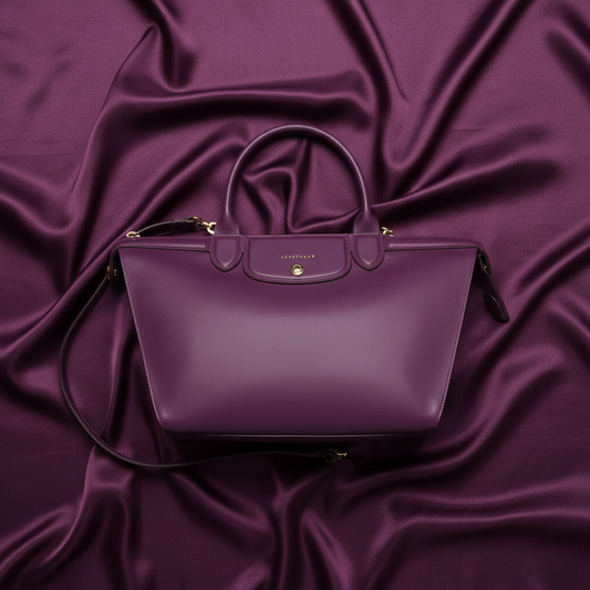 Longchamp Le Pliage Heritage 1207813645 Women's Leather Shoulder Bag,Tote Bag Purple