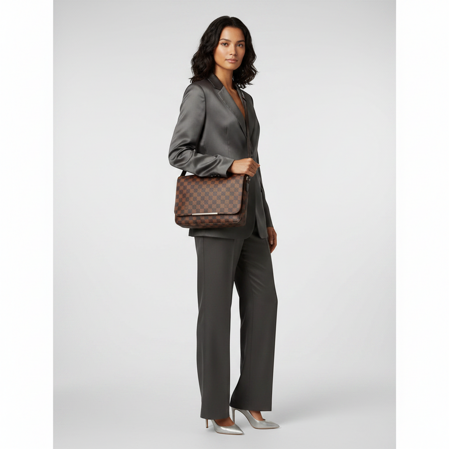 Louis Vuitton Damier Hoxton GM N41253 Women's Shoulder Bag Ebene