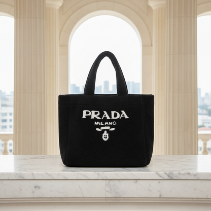 Prada MONTONE 1BF130 Women,Men Fur Tote Bag Black