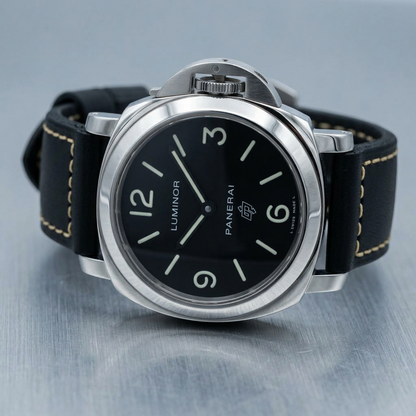 PANERAI Luminor Base Logo Steel Hand-Winding Watch PAM00000 Polished