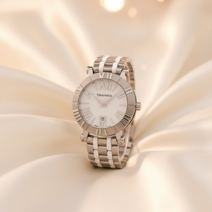 TIFFANY Atlas Ceramic Steel Ladies Watch Z1300.11.11A20A00A Polished