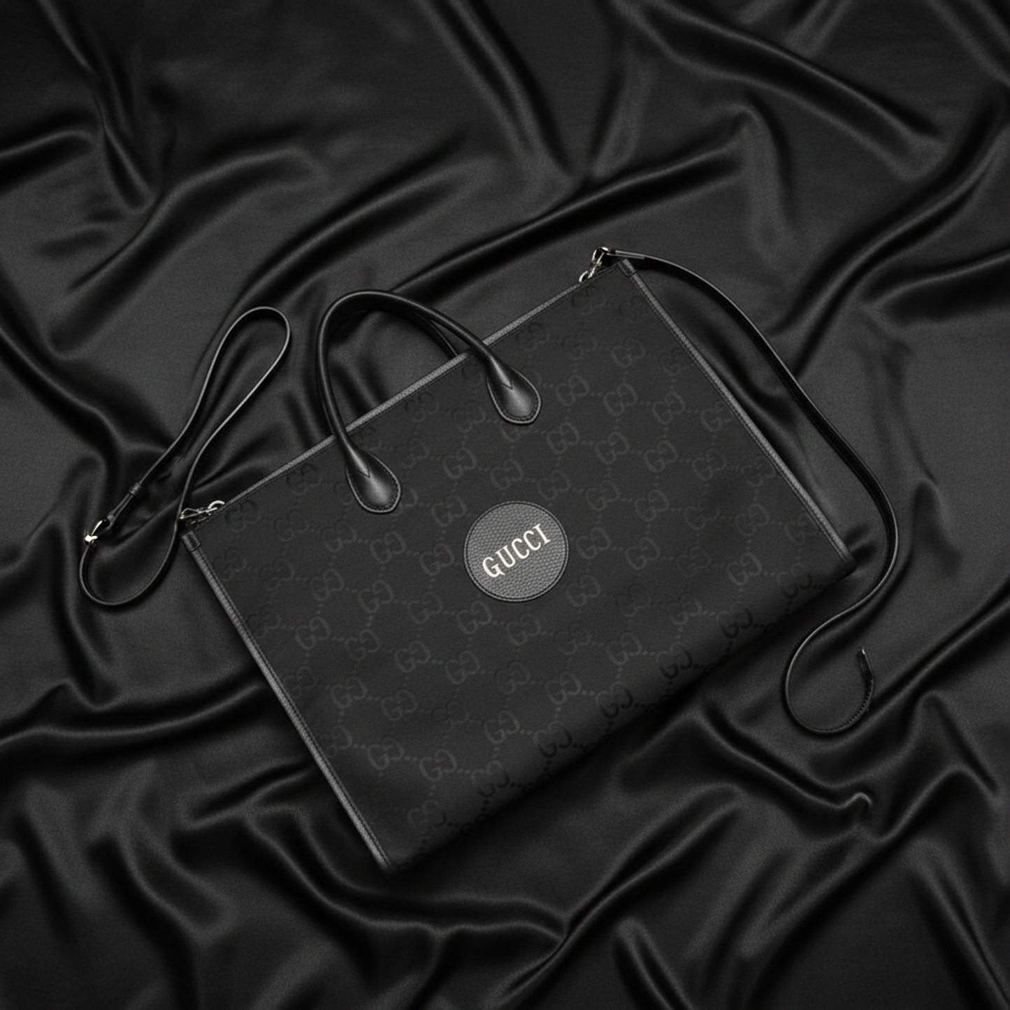 Gucci Off The Grid GG 630353 Men,Women Nylon Canvas,Leather Handbag,Shoulder Bag Black