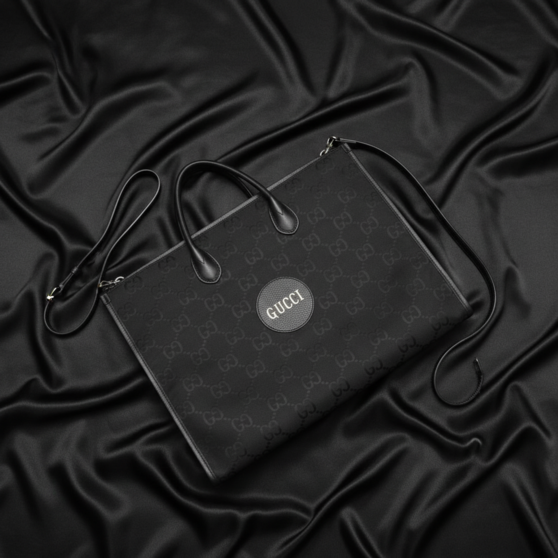 Gucci Off The Grid GG 630353 Men,Women Nylon Canvas,Leather Handbag,Shoulder Bag Black