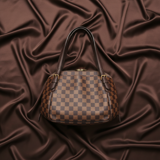 Louis Vuitton Damier Belem MM N51174 Women's Shoulder Bag Brown,Ebene