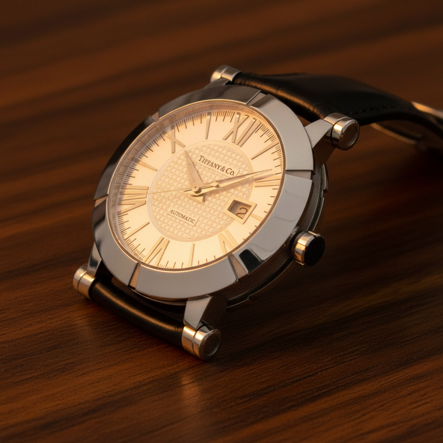 TIFFANY Atlas Gent Steel Automatic Watch Z1000.70.12A21A71A Polished