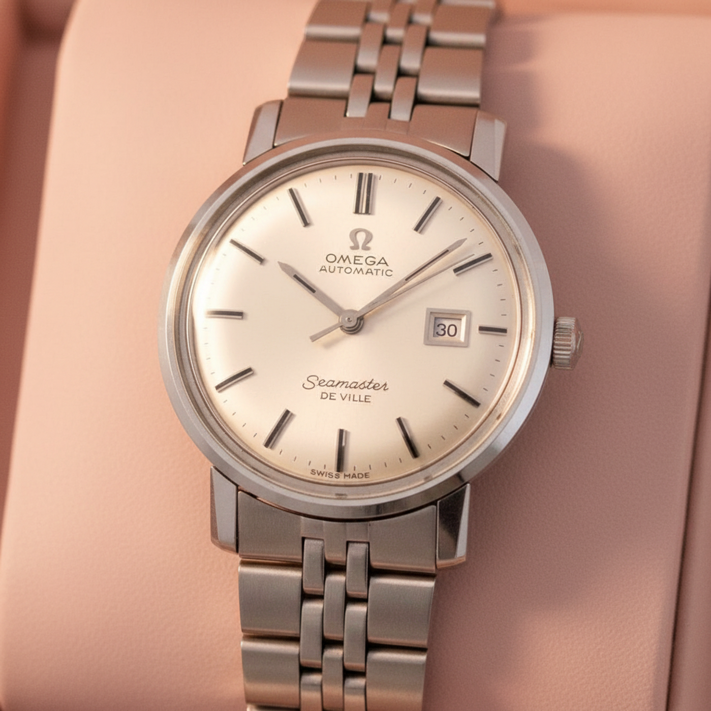 OMEGA Seamaster De Ville Steel Automatic Ladies Watch 166.016 Vintage