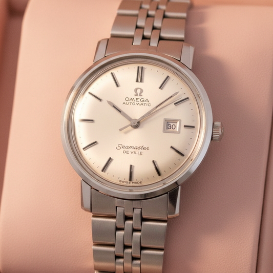 OMEGA Seamaster De Ville Steel Automatic Ladies Watch 166.016 Vintage