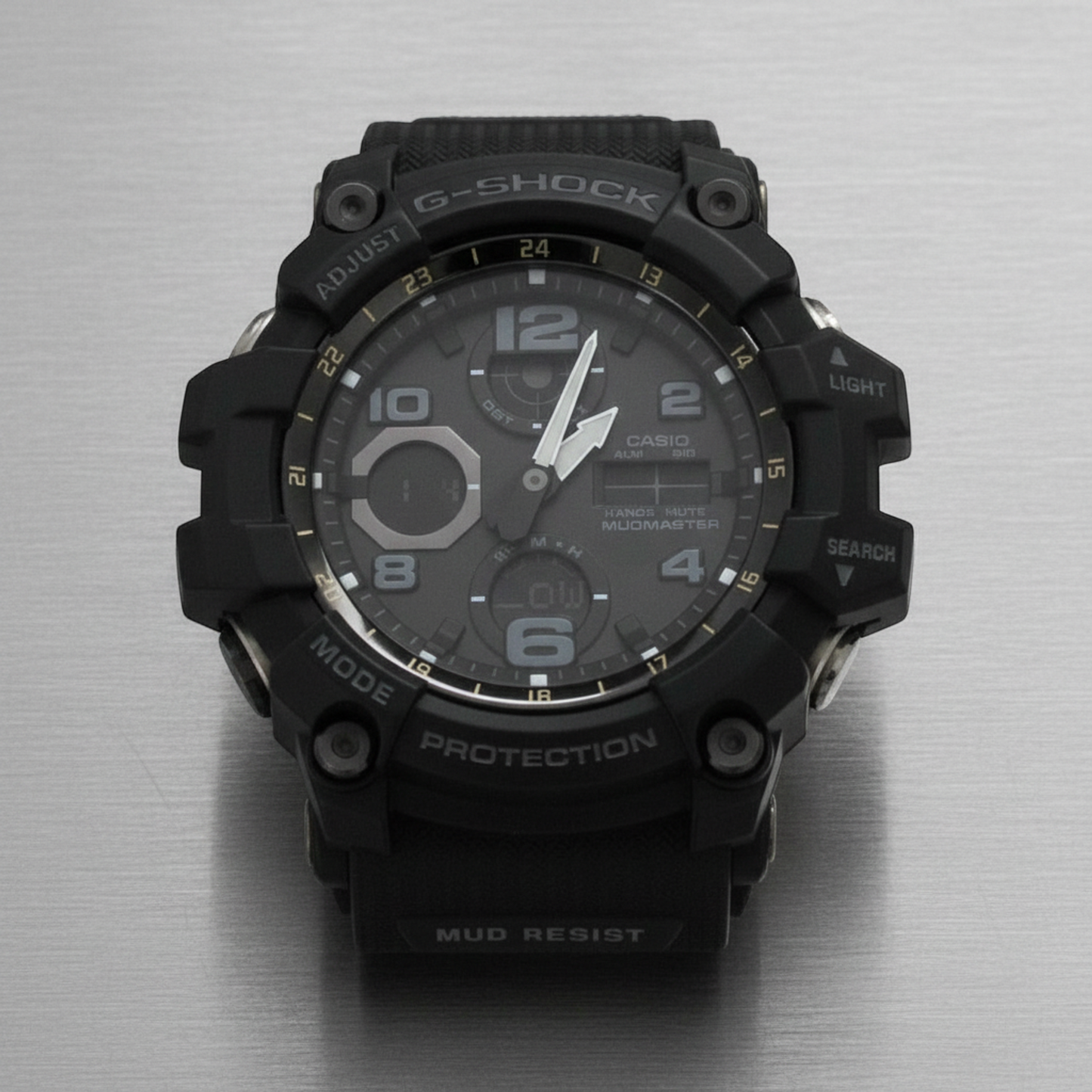 CASIO G-SHOCK Mudmaster Radio Wave Control Solar Steel Watch GWG-100-1AJF