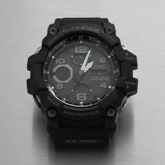 CASIO G-SHOCK Mudmaster Radio Wave Control Solar Steel Watch GWG-100-1AJF