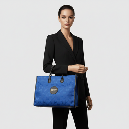 Gucci Off The Grid GG 630353 Men,Women Nylon Canvas,Leather Handbag,Shoulder Bag Black,Blue