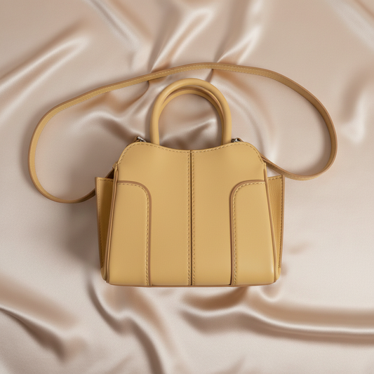 Tod's Sella Women's Leather Handbag,Shoulder Bag Yellow