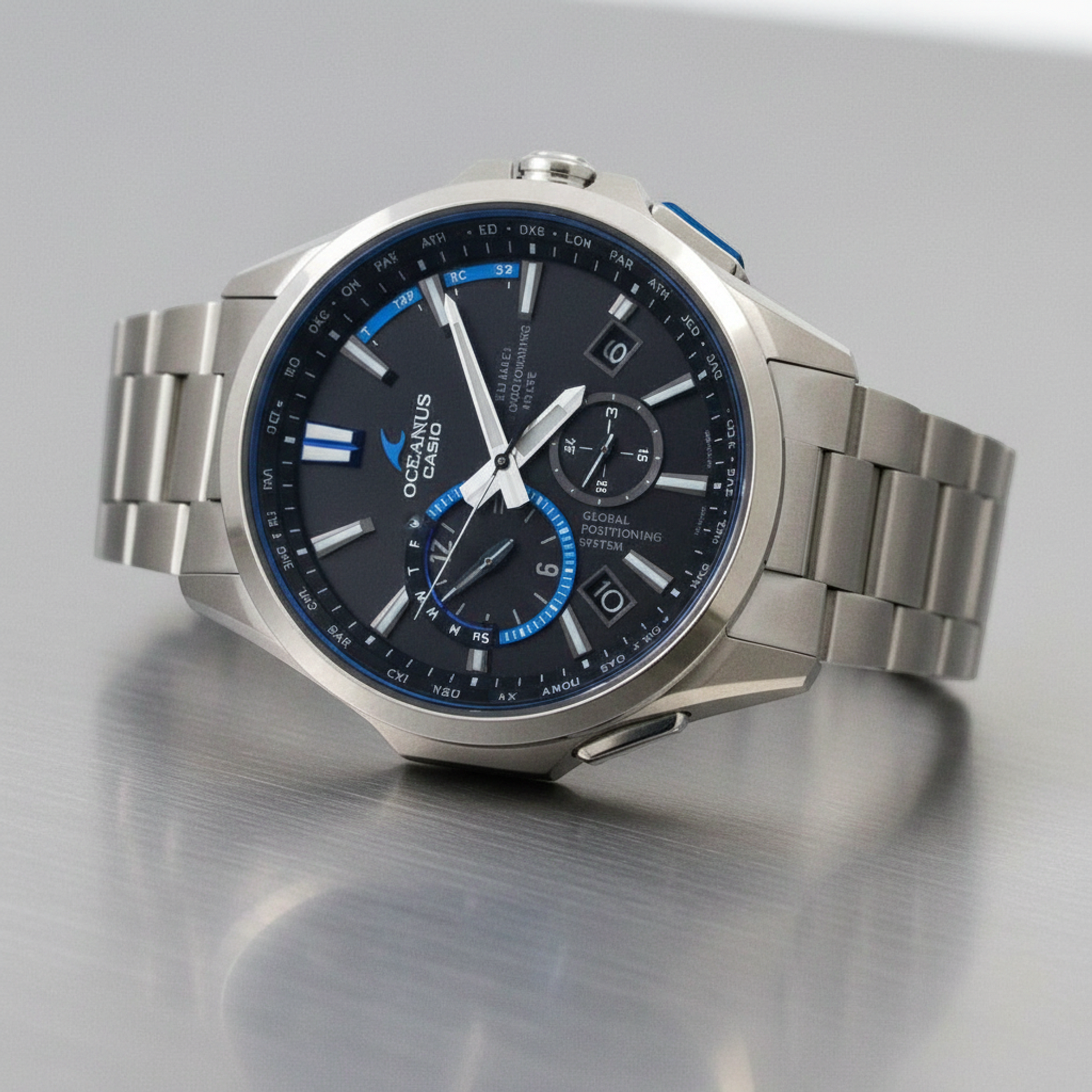 CASIO Oceanus GPS Radio Wave Control Solar Titanium Mens Watch OCW-G1100T-1AJF