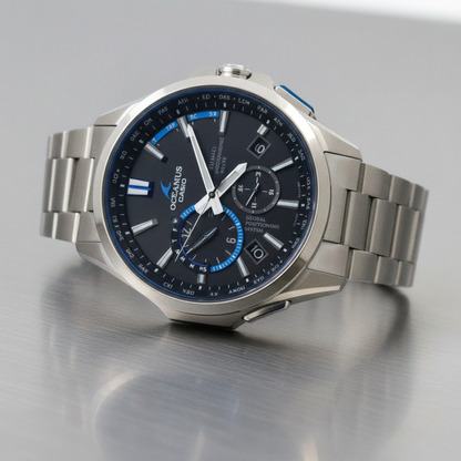 CASIO Oceanus GPS Radio Wave Control Solar Titanium Mens Watch OCW-G1100T-1AJF