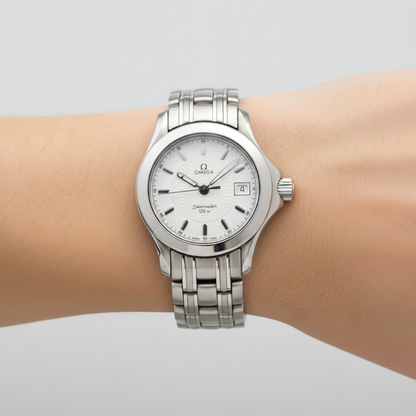 OMEGA Seamaster 120M Steel Quartz Ladies Watch 2581.21 Polished