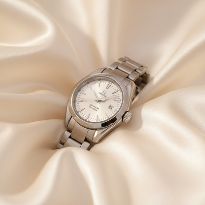 OMEGA Seamaster Aqua Terra Steel Quartz Ladies Watch 2577.30 Polished