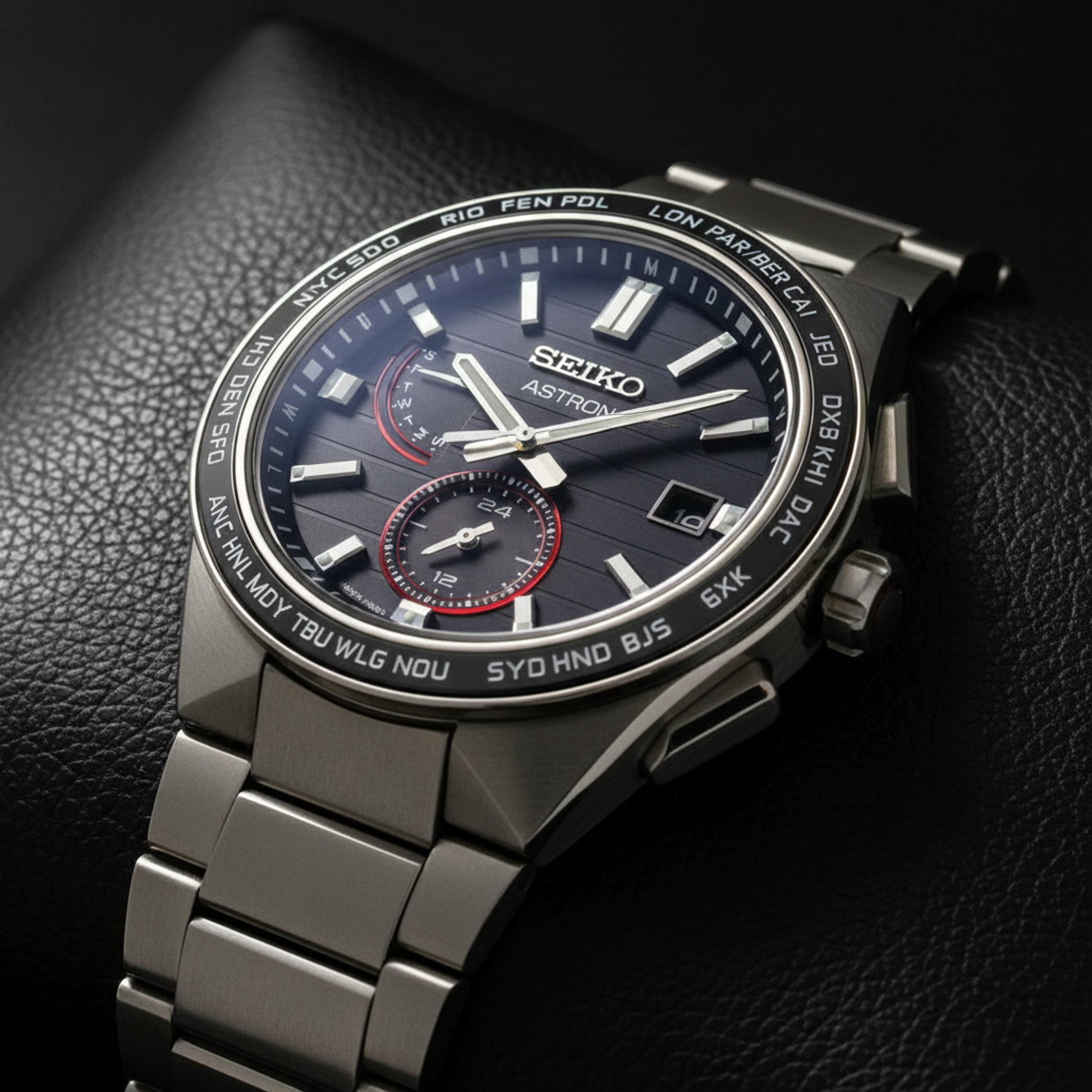 SEIKO Astron JAL 70th Anniversary Titanium Solar Radio Waves Mens Watch SBXY075(8B63-0BK0)