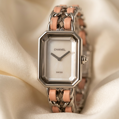CHANEL Premiere Lock M-L Size Steel Quartz Ladies Watch H6359 Polished