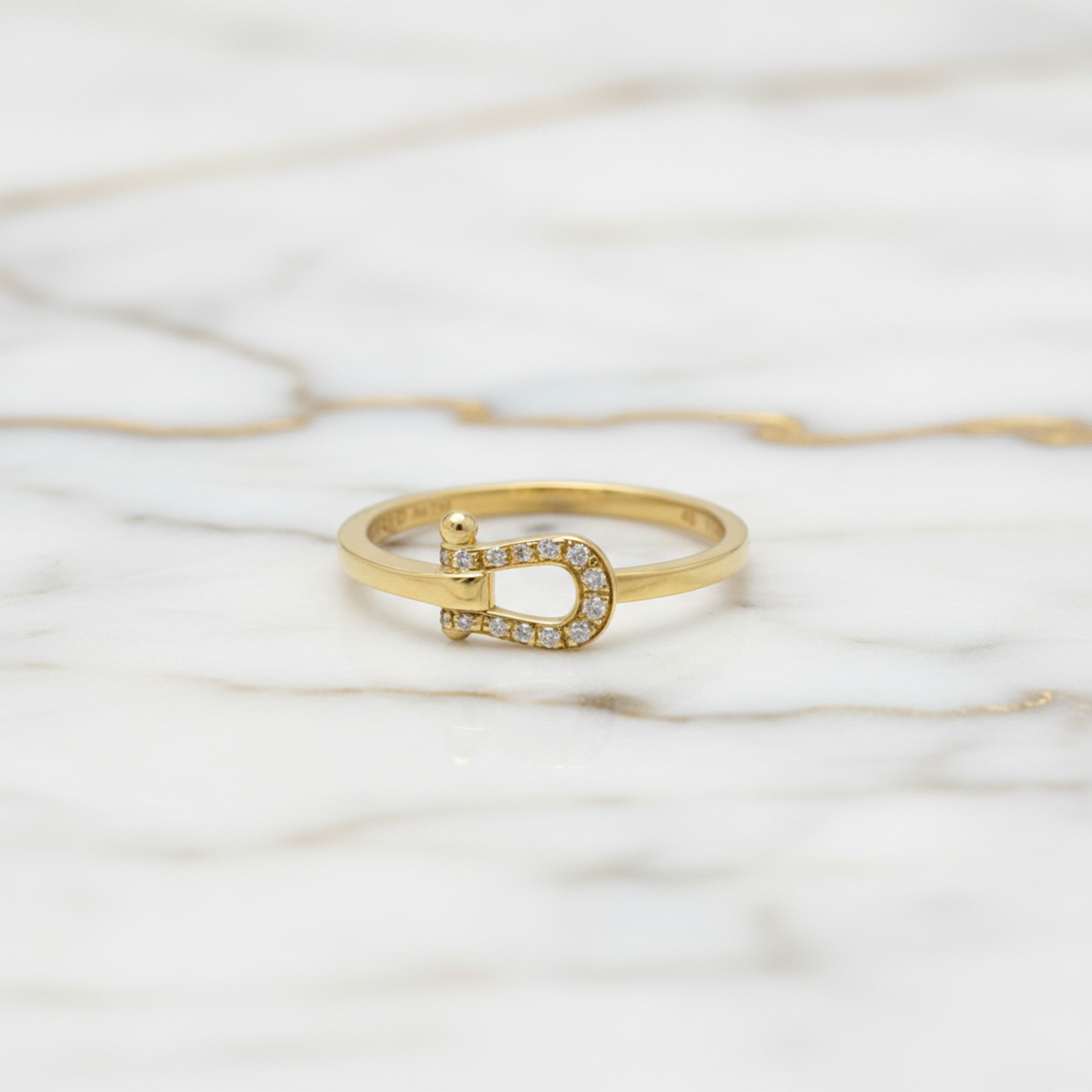 Fred Force 10 Mini Diamond Ring Yellow Gold (18K) Fashion Diamond Band Ring Gold