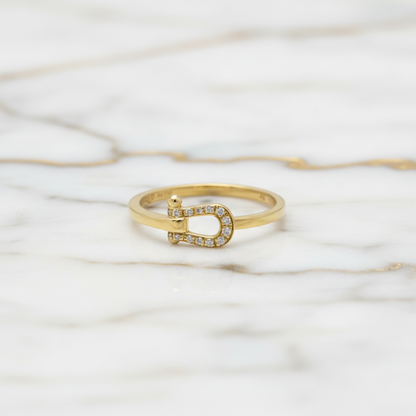 Fred Force 10 Mini Diamond Ring Yellow Gold (18K) Fashion Diamond Band Ring Gold