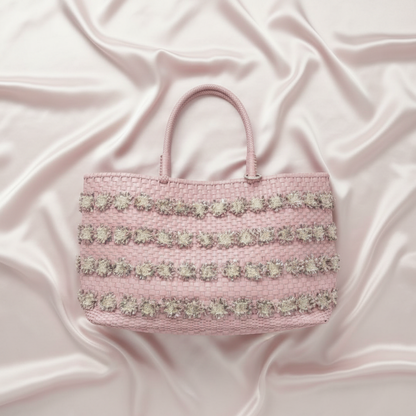 Anteprima Intreccio Fantasia PB18S92178 Women's Wire Tote Bag Pink