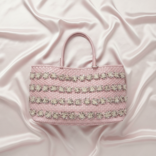 Anteprima Intreccio Fantasia PB18S92178 Women's Wire Tote Bag Pink