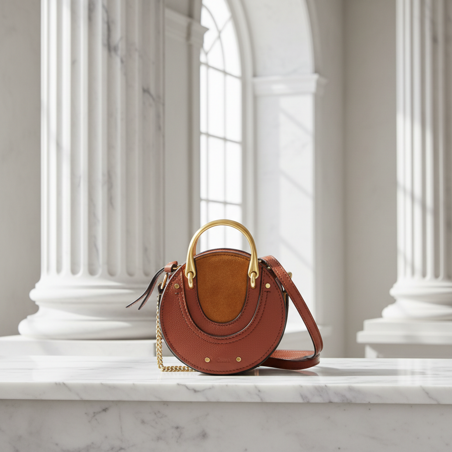 Chloé Pixie Women's Leather,Suede Shoulder Bag Brown