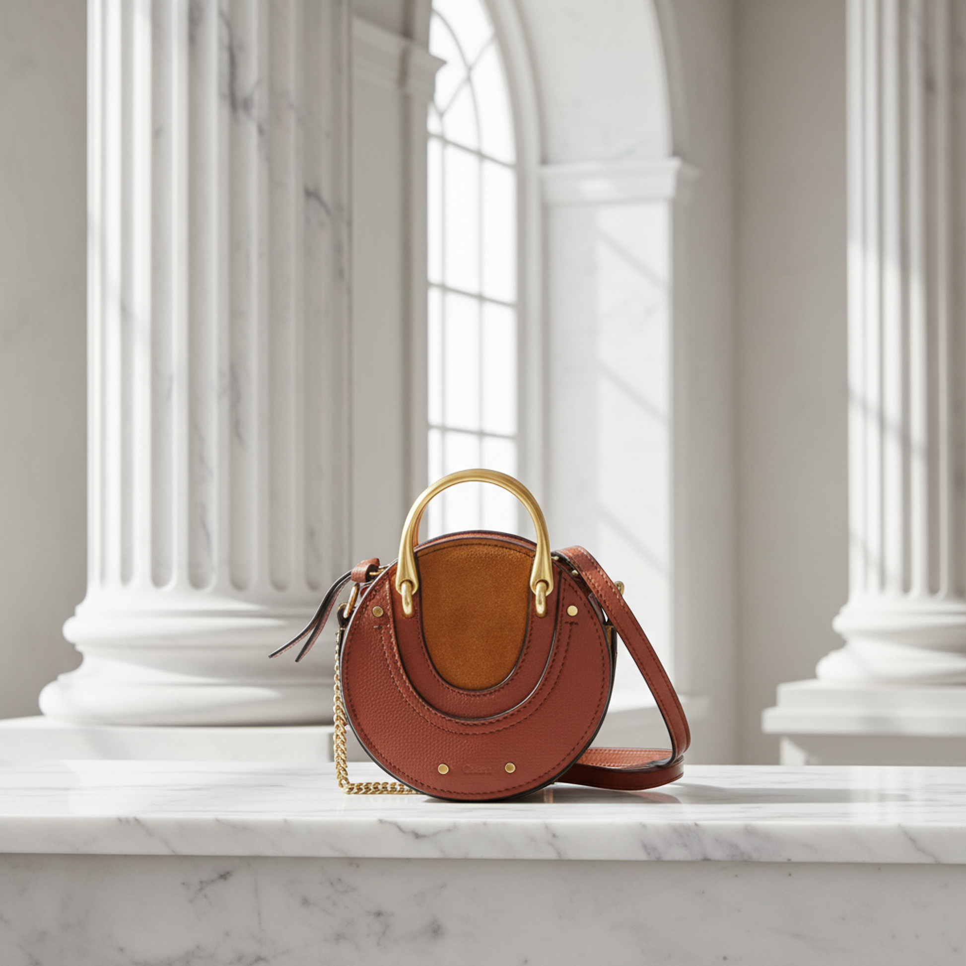 Chloé Pixie Women's Leather,Suede Shoulder Bag Brown