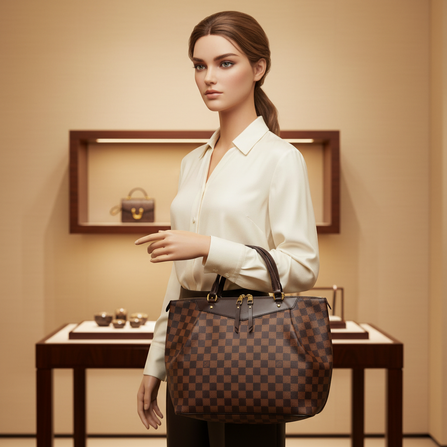 Louis Vuitton Damier Westminster GM N41103 Women's Tote Bag Ebene