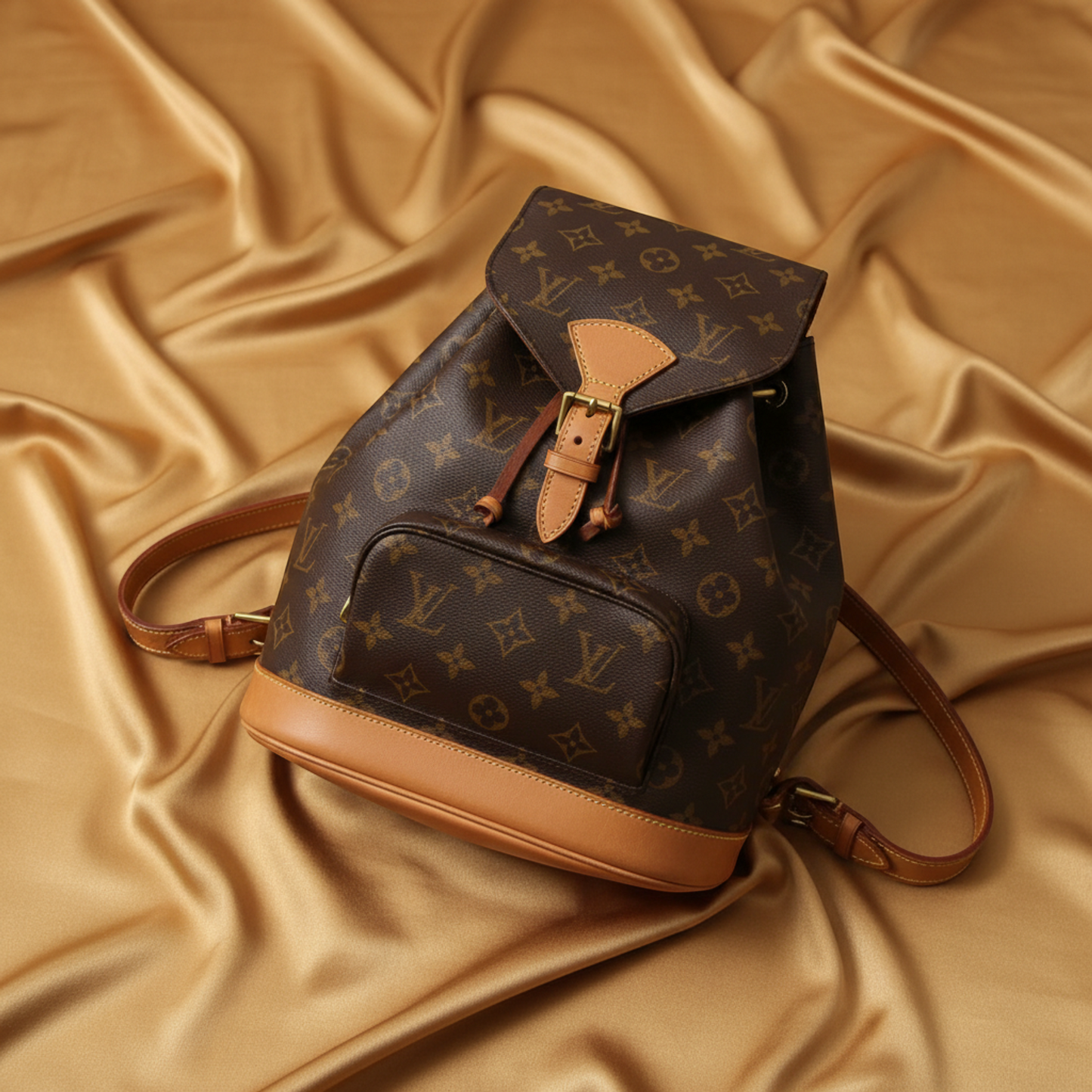 Louis Vuitton Monogram Montsouris MM M51136 Women's Backpack Monogram