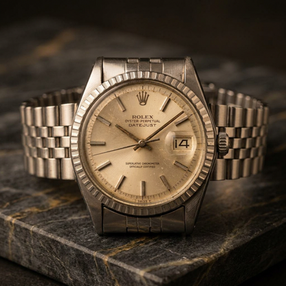 ROLEX Datejust 1603 Stainless Steel Automatic Mens Watch Vintage