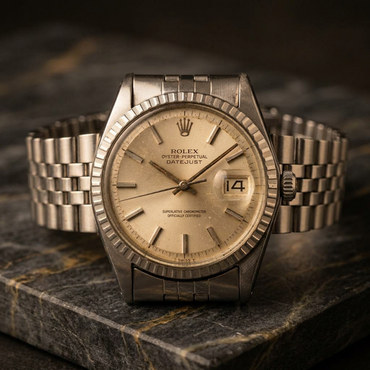 ROLEX Datejust 1603 Stainless Steel Automatic Mens Watch Vintage