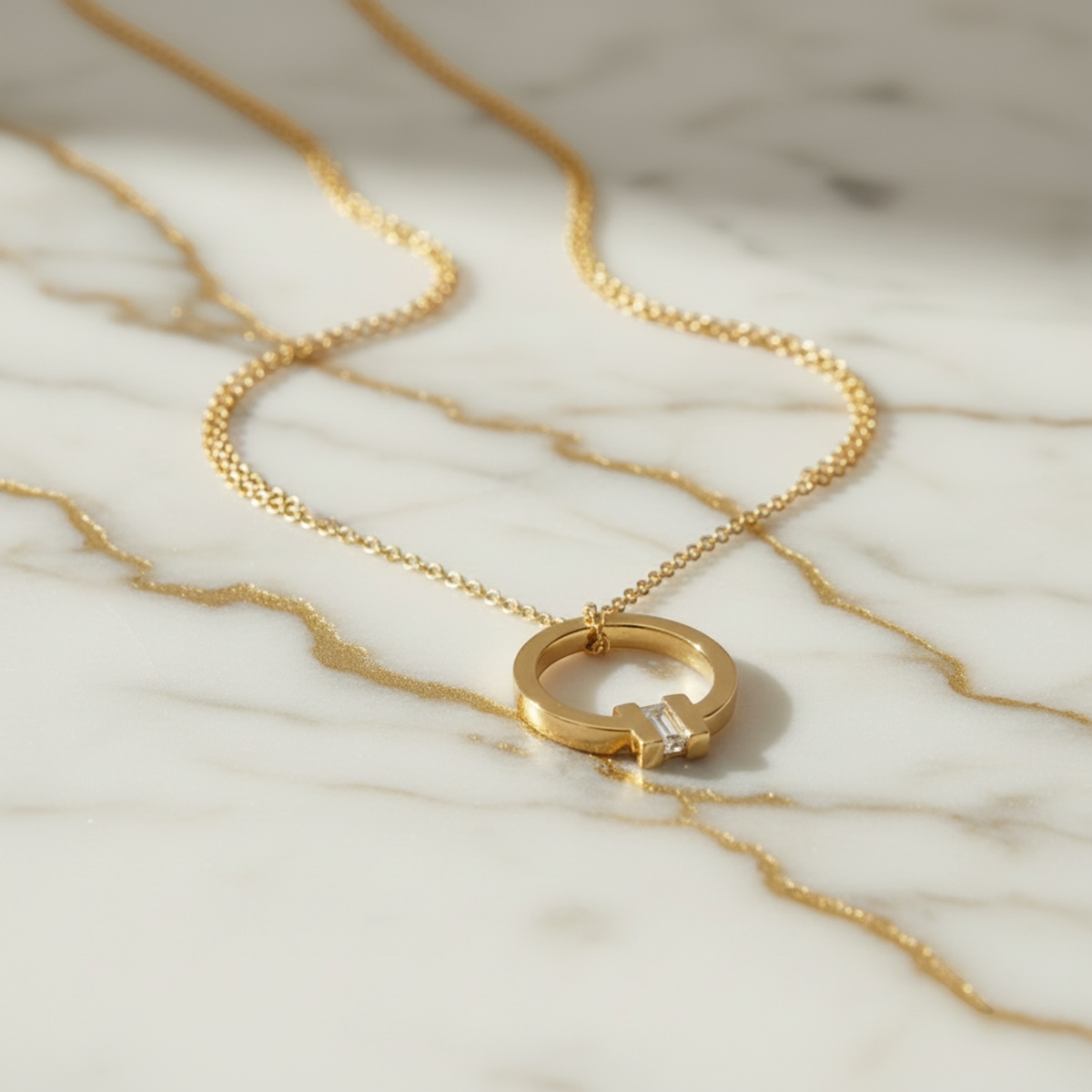 Tiffany Tiffany T Square Necklace With Diamonds Pink Gold (18K) Diamond Women,Men Fashion Pendant Necklace (Pink Gold)