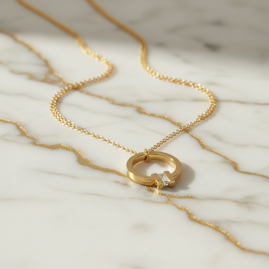 Tiffany Tiffany T Square Necklace With Diamonds Pink Gold (18K) Diamond Women,Men Fashion Pendant Necklace (Pink Gold)